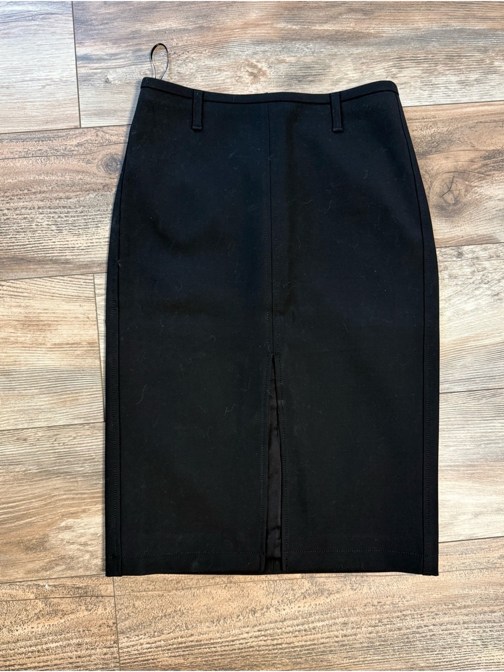 J. Crew Black Pencil Skirt with Front Vent